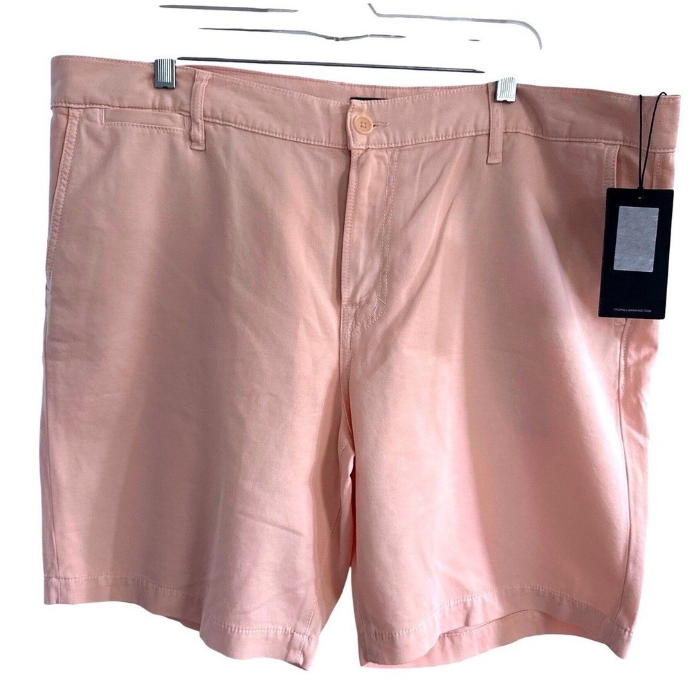 7 For All Mankind men's chino-style shorts pale pink size 40 NWT Cotton Elastane